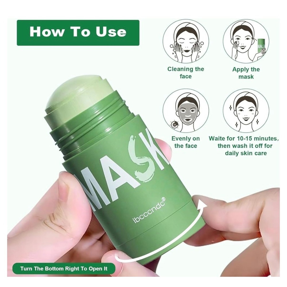NEW Green Tea Deep Cleanse Mask for Face Blackhead Remover‎ Face Mask - Picture 9 of 10